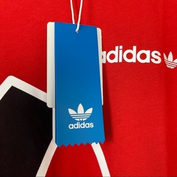 Adidas Originals Oversized Shadow Trefoil Short Sleeve Shirt Size Medium Men - Picture 11 of 11